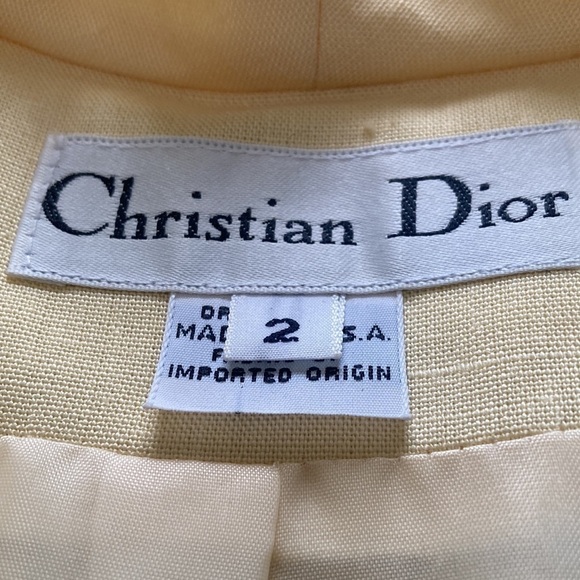 Christian Dior yellow skirt and jacket size 2 - Picture 3 of 14